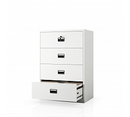 Biela kovová kartotéková skriňa: SARAN XL V4, 900 x 1320 x 600 mm