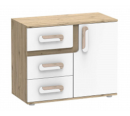 Komoda APETITO 08, Dub/Biela