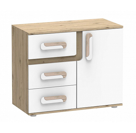 Komoda APETITO 08, Dub/Biela