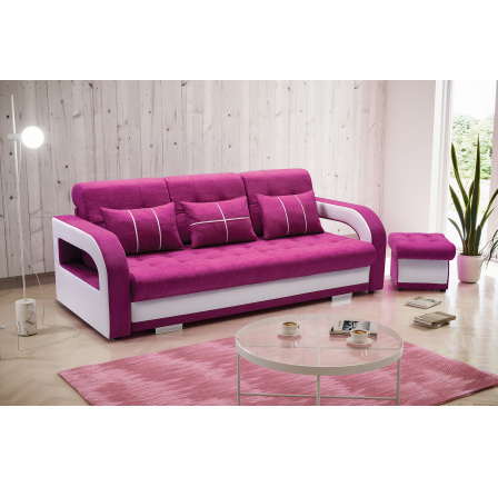 Pohovka NINA + Taburette, Aston 11 +Soft 017