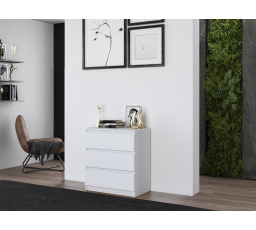 Komoda MALVÍNA M3, Biela