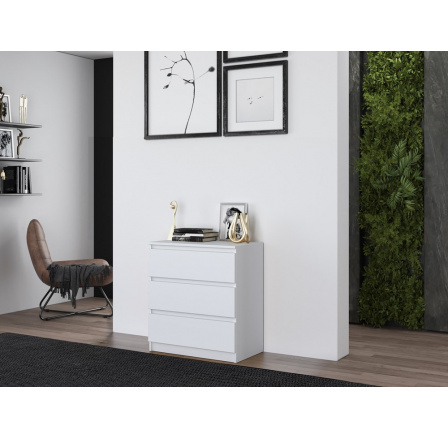 Komoda MALVÍNA M3, Biela Komoda MALVÍNA M3, Biela