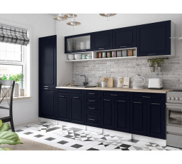 Kuchyňa Brigita 300/300 tmavomodrá MAT