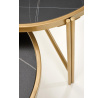 Konferenčný stolík FATIMA, efekt čierneho mramoru / zlato