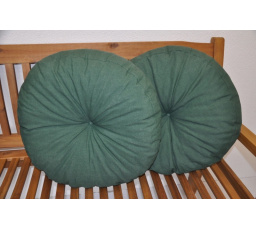 Vankúš okrúhly veľký tmavozelený set 2 ks