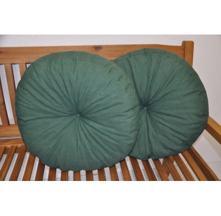 Vankúš okrúhly veľký tmavozelený set 2 ks