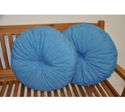 Vankúš okrúhly veľký tyrkysový set 2 kusy