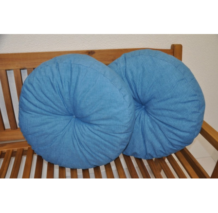 Vankúš okrúhly veľký tyrkysový set 2 kusy