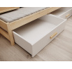 Detská posteľ pre 3 osoby Leia 200x90 Biela+Borovica