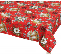 Vianočný obrus hviezda červená