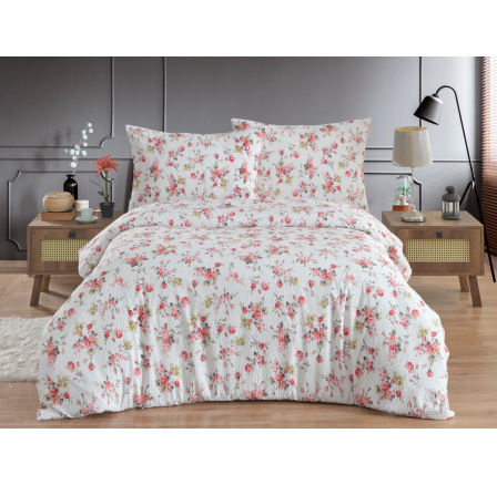 Obliečky francúzske krep 220x220, 70x90 Rosario red