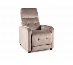 Polohovacie kreslo OTUS VELVET, Tmavo béžový Bluvel 40