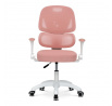 Dětská židle, výškově nastavitelná, růžová síťovina, KA-K1063 PINK