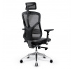 Ergonomické kreslo V-Basic, čierno-sivá