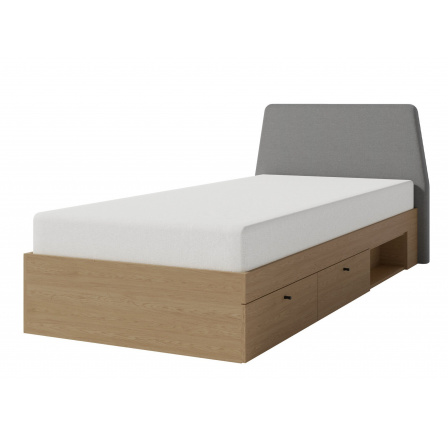 Posteľ ALESSIO AE 12 L/P, Eukalyptus/Dub Baltic Dune