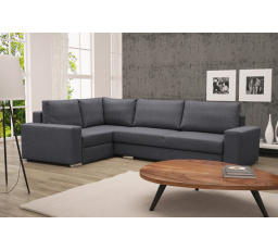 Rohová sedacia súprava Toro L tm.sivá