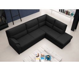 Rohová sedacia súprava Rambo P čierna