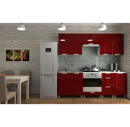 Kuchynská linka Dalliance MDR 220 bordový lesk