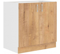 Kuchynská dolná skrinka SALLY 80-ZL-2F-BB, Dub lefkas