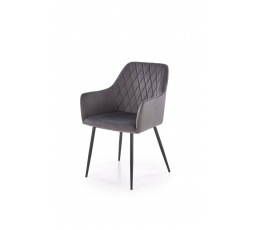 Jedálenská stolička K558, Sivá/Čierna