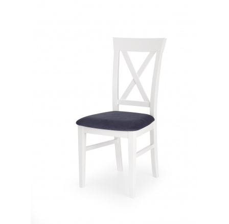 Jedálenská stolička BERGAMO, biela/sivá