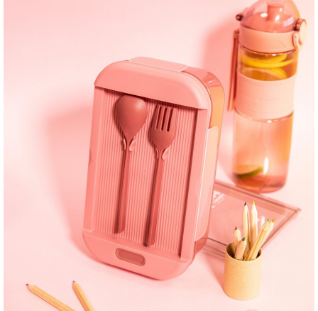 Lunchbox KLODI s príborom burgundy 0.54 l 858920