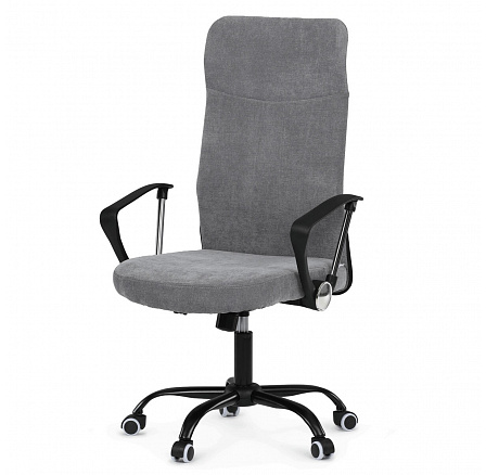 Kancelářská židle, houpací mechanismus, šedá látka, KA-W3109 GREY