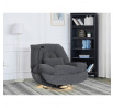 Polohovacie kreslo, elektrické zabudované ovládanie, siva, látka, TV-7089 GREY2