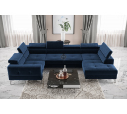 Rohová sedacia súprava TOSCANIA MAX I 170x350x185 cm - modrá, ľavá