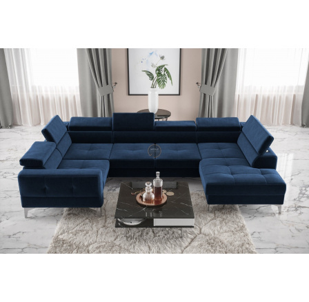 Rohová sedacia súprava TOSCANIA MAX I 170x350x185 cm - modrá, ľavá Rohová sedacia súprava TOSCANIA MAX I 170x350x185 cm - modrá, ľavá