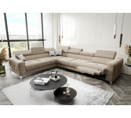 Rohová sedacia súprava TOSCANIA MAX, relax 320×250 - ľavá, béžová