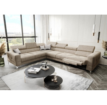Rohová sedacia súprava TOSCANIA MAX, relax 320×250 - ľavá, béžová Rohová sedacia súprava TOSCANIA MAX, relax 320×250 - ľavá, béžová
