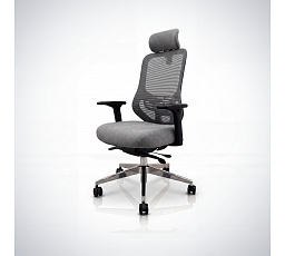 Ergonomická kancelárska stolička s tmavosivou sieťovinou AXIS