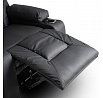 Rozkladacie Masážne Kreslo BOX Čierna Ekokoža