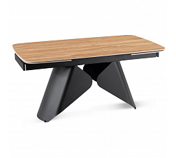 Stôl VERONA Keramický Rozkladací 160-240 cm Dub/Čierny