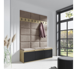 Predsieňová stena EMI 6, Trinity 05/Artisan + Black