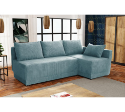 Rohová sedacia súprava Neklan P tyrkysová