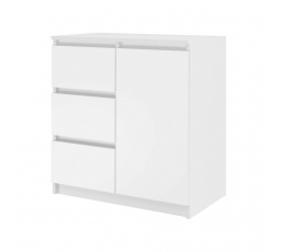 Komoda Malvína 1D3S, biela