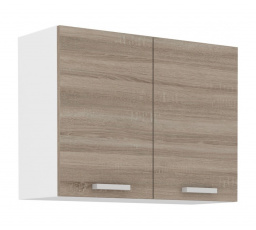 Kuchynská skrinka Dalton 80-G-2F biela/dub sonoma truffle