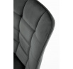 Jedálenská stolička K332 VELVET, Sivý Bluvel 14/Čierna