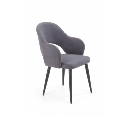 Jedálenská stolička K364, sivý zamat