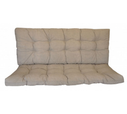 Vankúš na záhradnú hojdačku 160 cm - tmavobéžová látka