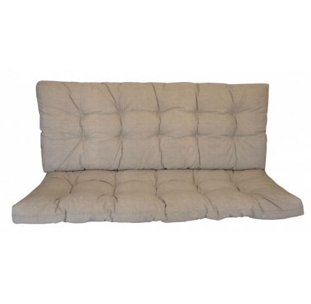 Vankúš na záhradnú hojdačku 160 cm - tmavobéžová látka