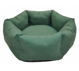 Šesťhranná posteľ AXIN - tmavozelená melírovaná