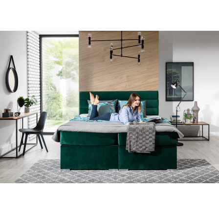 Boxspring posteľ SOFTY 140x200 cm, Monolit 37