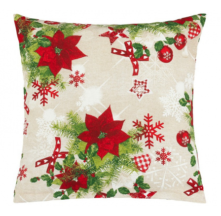 Vianočný poťah na vankúšik 40x40 cm hviezda