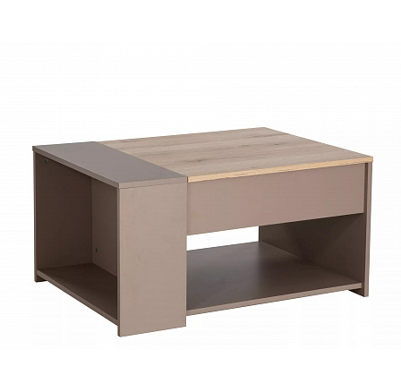 Konferenčný stolík DROP, Dub / Béžová