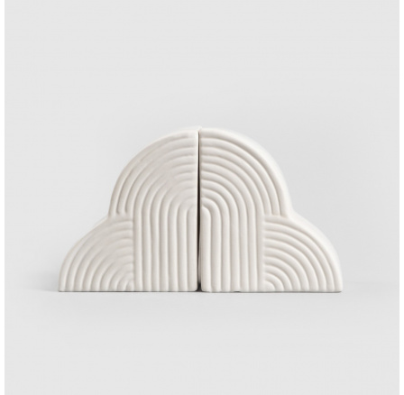Podpera na knihy CLOUDY keramická biela 12x8x14 cm 737220 Podpera na knihy CLOUDY keramická biela 12x8x14 cm 737220