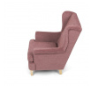 Kreslo ušiak, ružová látka, AK-388 PINK2