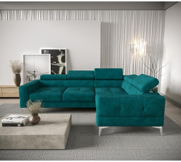Rohová sedacia súprava TOSCANIA 250x180 - pravá, tyrkysová